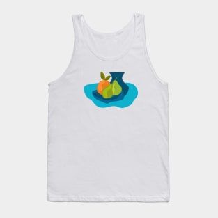 Still Life Fruit Pears Orange Tank Top